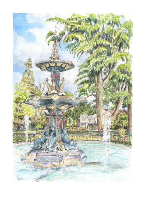 Botanical Gardens, Peacock Fountain