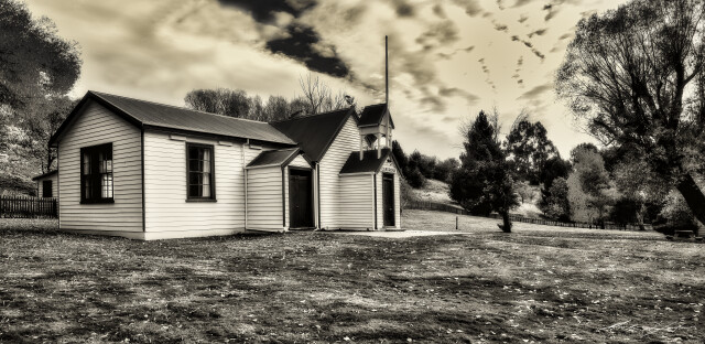 Cadrona Church sepia