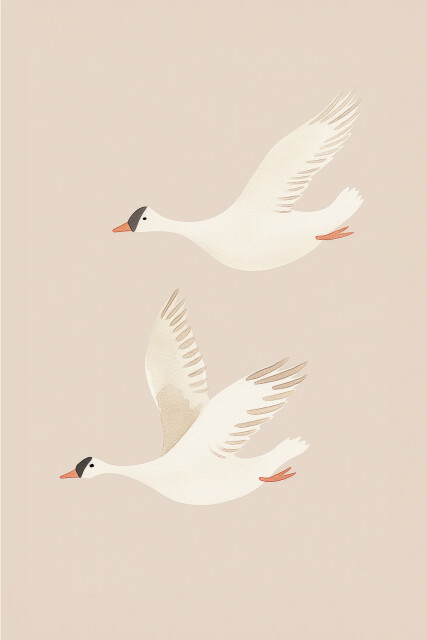 Birds in flight