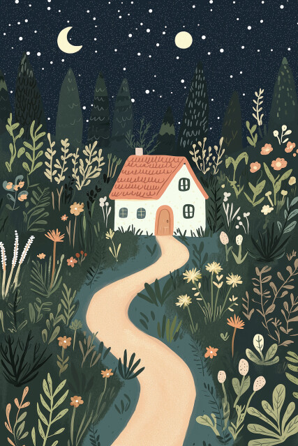Cottage at Night