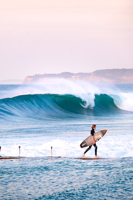 Newcastle Beach Surfs Up