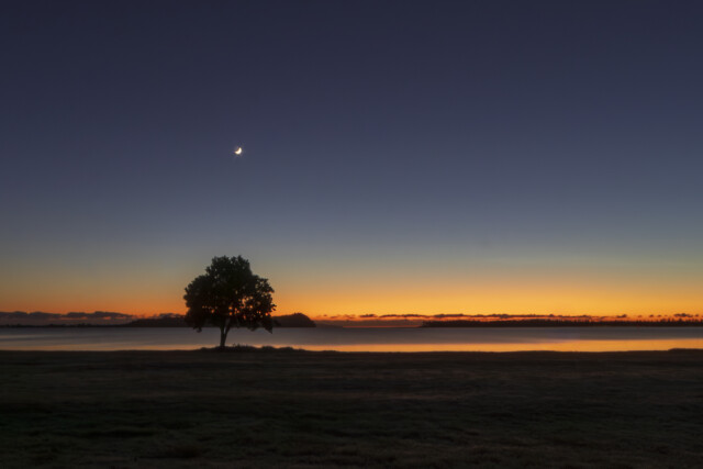 Cresent Moon Sunrise 