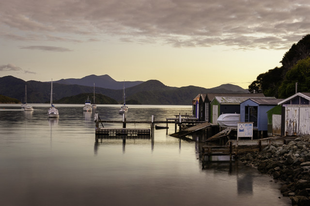 Waikawa Boat sheds