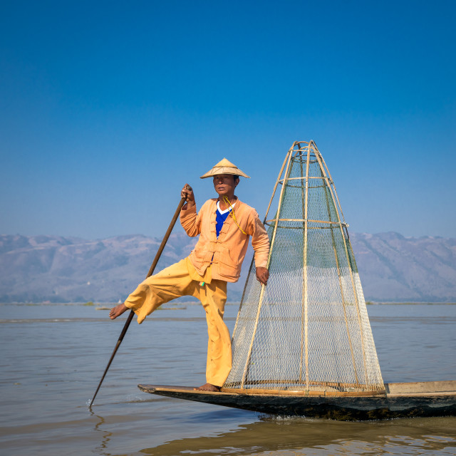 Inle Fisherman (Square Crop)