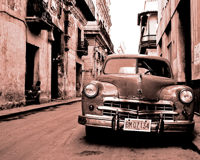 Havana 1950's Car (Lithographic)