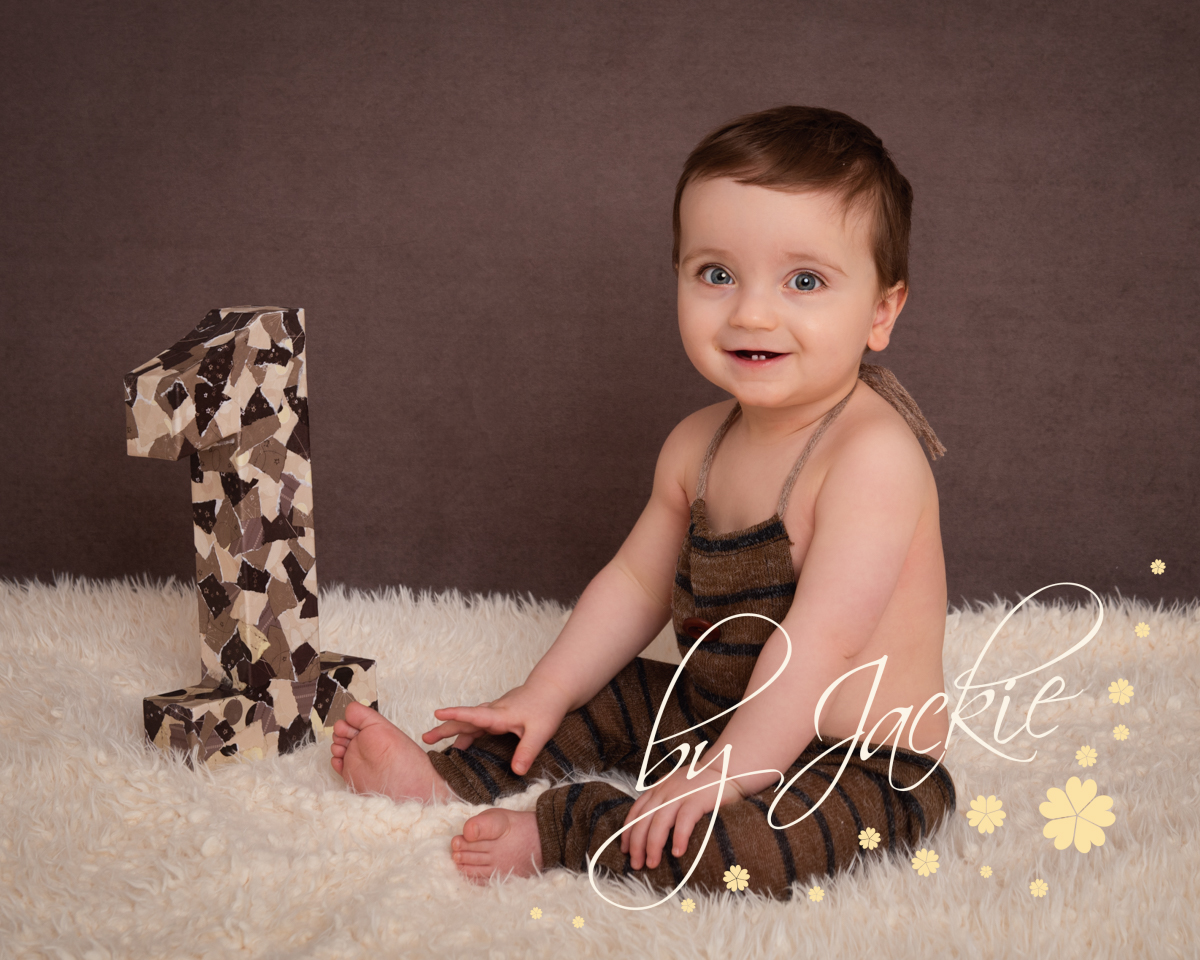 Baby's first birthday portrait by Babies by Jackie