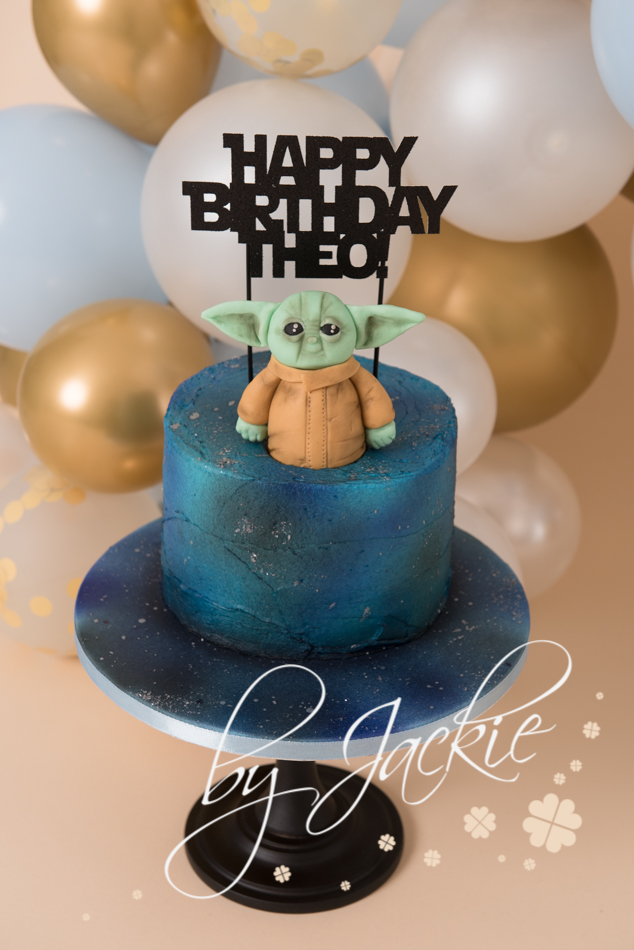 Yoda birthday cake for cake smash yorkshire