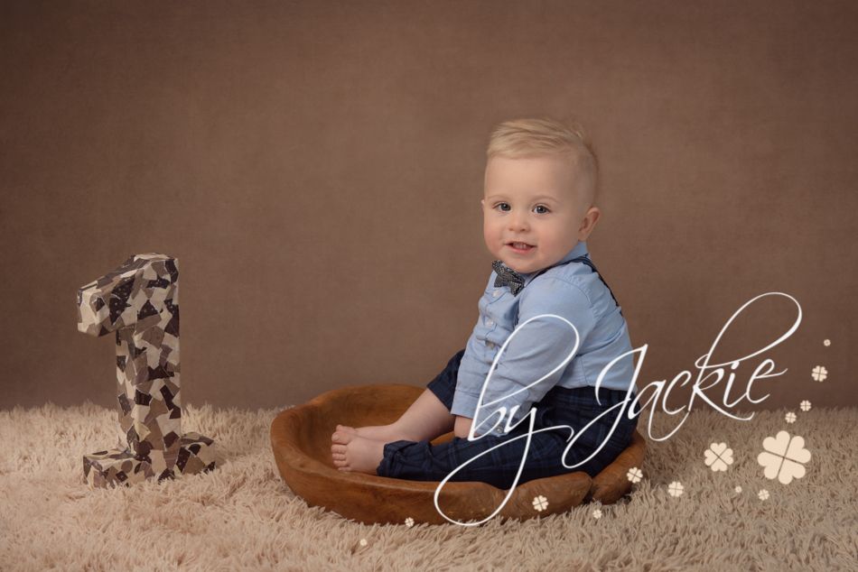 First birthday portrait by Babies By Jackie Photography