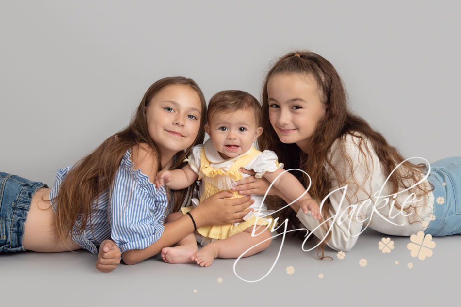 beautiful family portrait from milestone sitter photo session with babies by jackie photography, york leeds harrogate wetherby beverley baby photographer