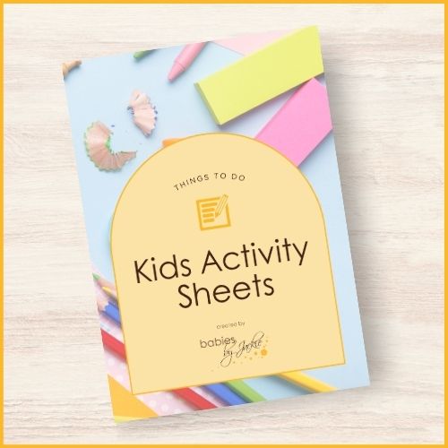 Free Printable Kids Activity Sheets from Babies by Jackie