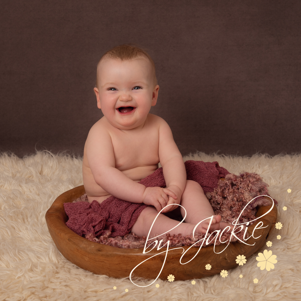 4 month old baby girl sitter milestone photo session by Babies By Jackie Photography, specialist baby and child photographer in York, Leeds, Harrogate