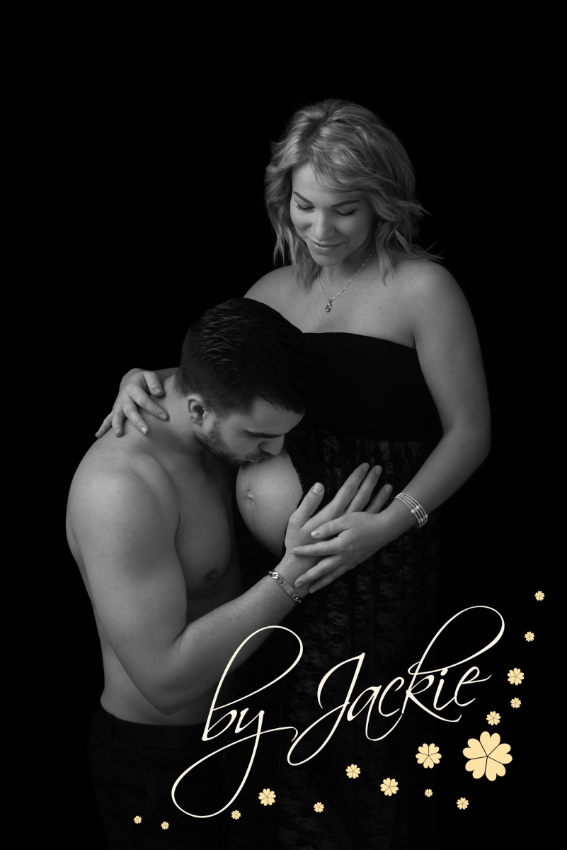Couple celebrating pregnancy in maternity portrait by Babies By Jackie Photography, York, Leeds, Harrogate, Beverley, Brough, Yorkshire