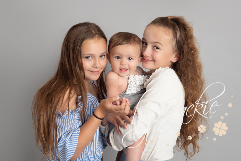 gorgeous family portrait from milestone sitter photo session with babies by jackie photography, york leeds harrogate wetherby beverley baby photographer