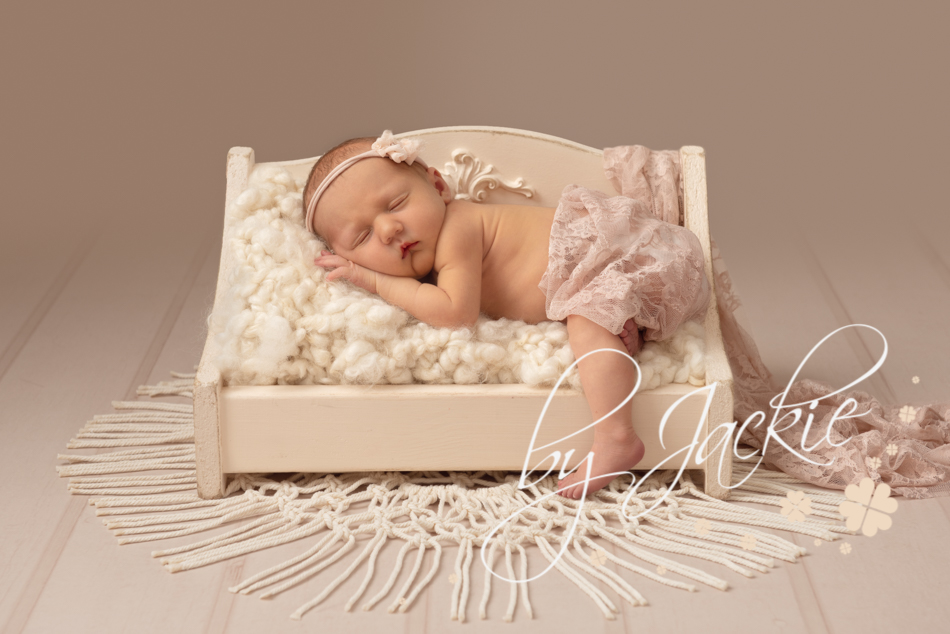 newborn baby in bed by Babies By Jackie Photography, York, Leeds, Harrogate, Beverley