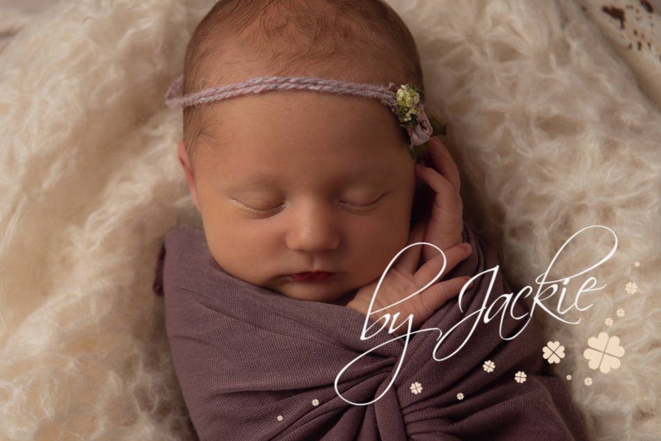 newborn baby girl portrait by Babies By Jackie Photography, York, Leeds, Harrogate, Beverley