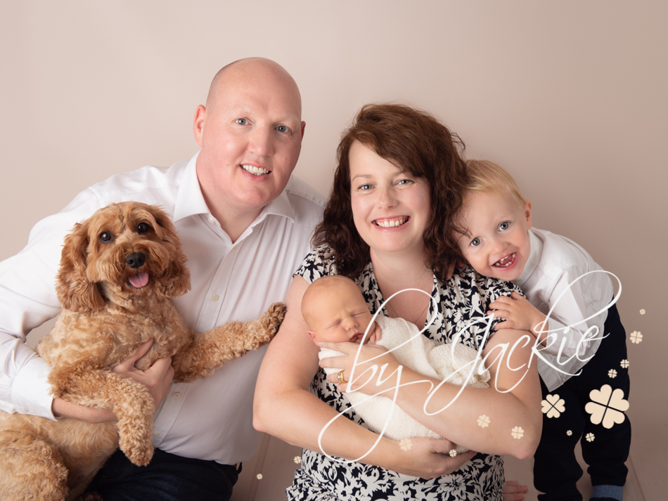 First family portrait with Babies By Jackie Photography, Yorkshire, UK, York