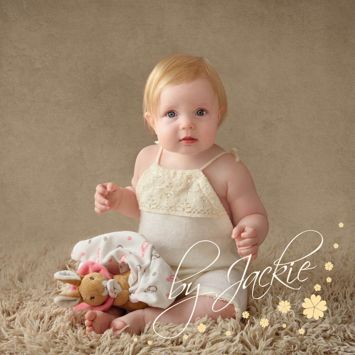 Baby girl sitter portrait