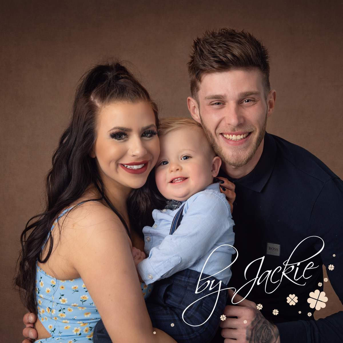 Family portrait from baby's first birthday photoshoot