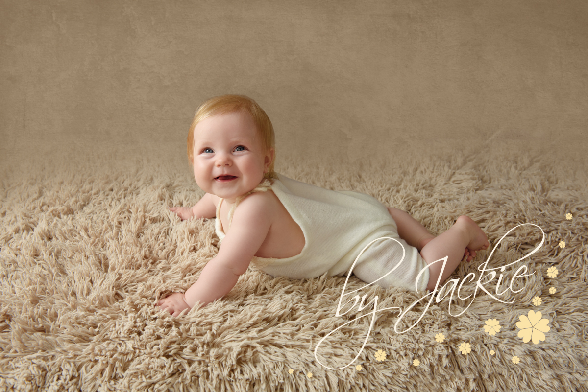 8 eight month old baby girl sitter photo session by Babies By Jackie Photography, specialist baby and child photographer in York, Leeds, Harrogate