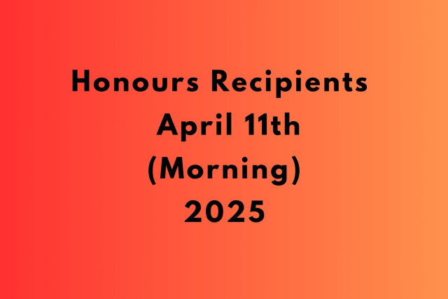 2026 Honours Recipients GOV HOUSE 11th April 2026 (AM)