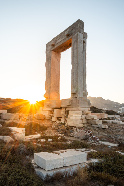 Sunrise Temple of Apollo / Naxos Greece