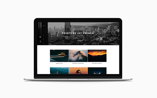 Picture of Jay French's example website built in Workspace
