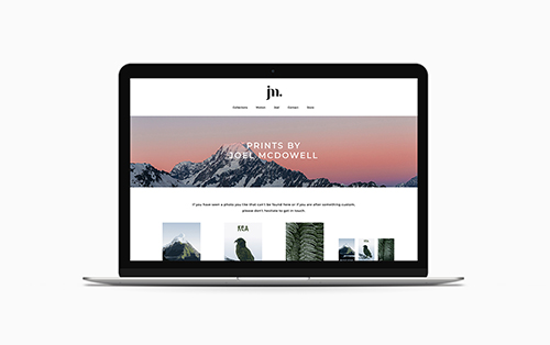 Picture of Joel McDowell's example website built in Workspace