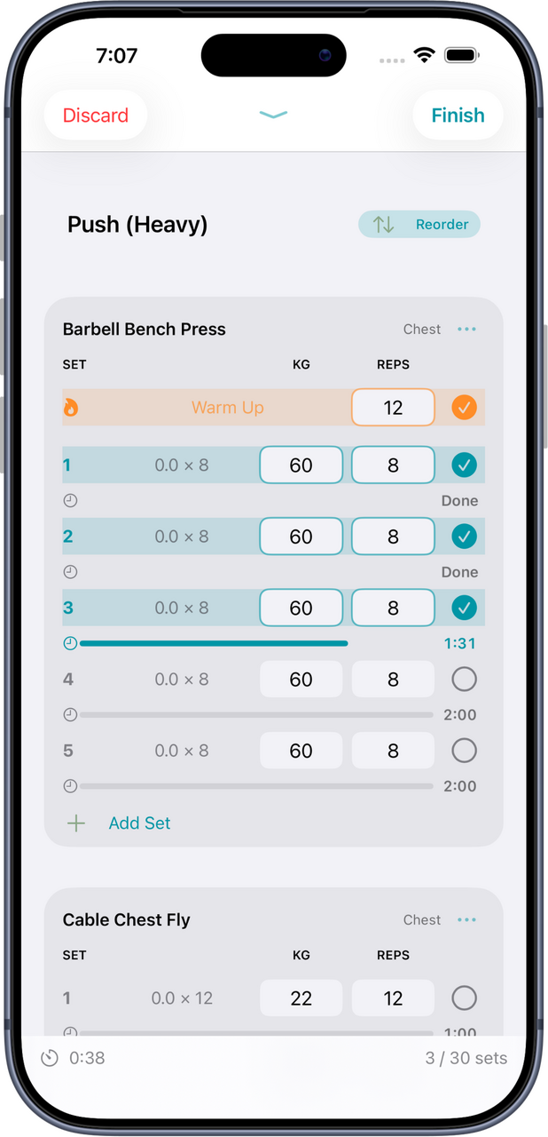 Baselyne app screenshot
