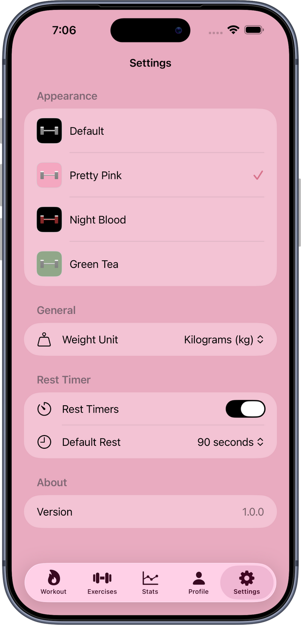 Baselyne app screenshot