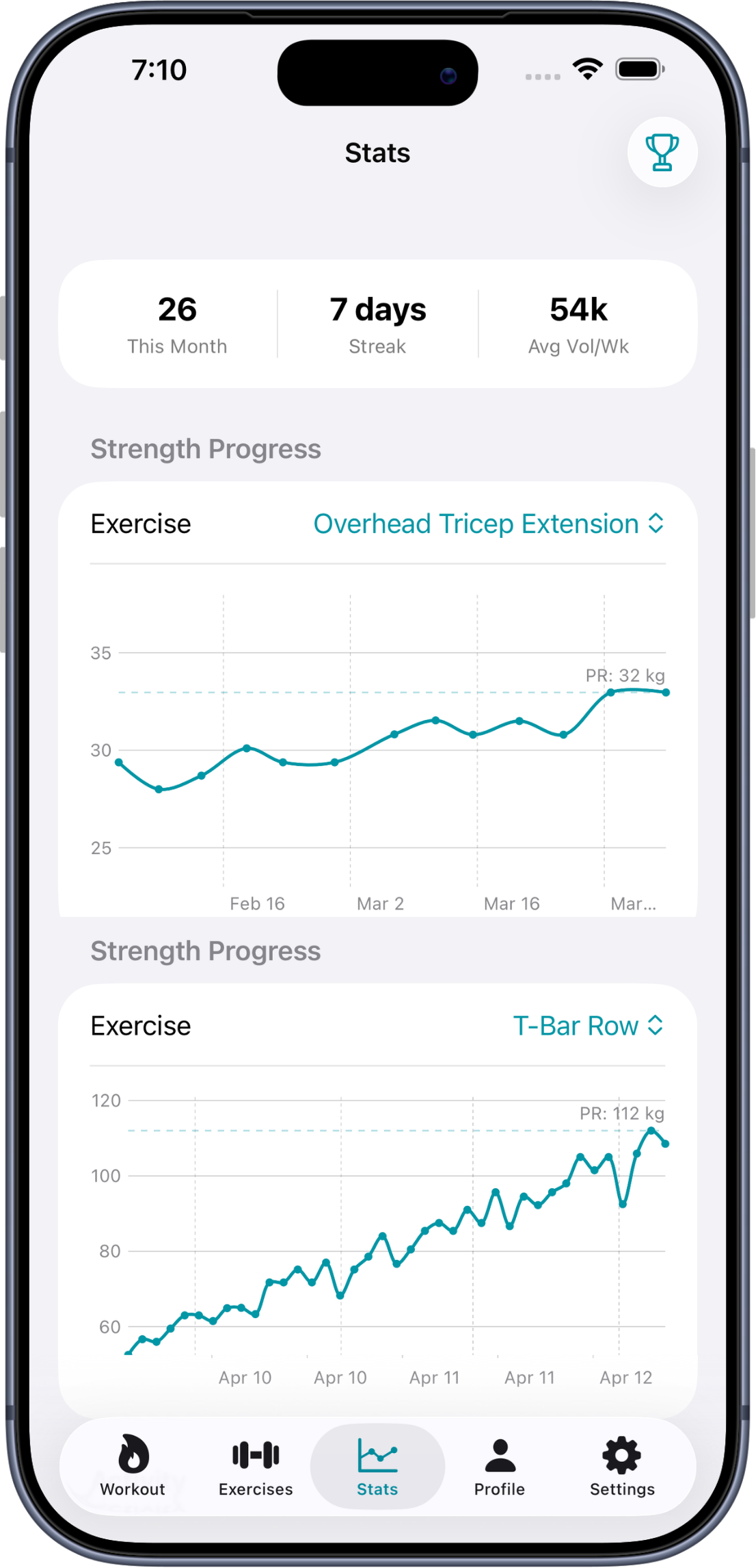 Baselyne app screenshot