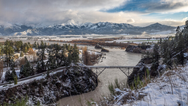 Waiau Ferry Bridge Snow