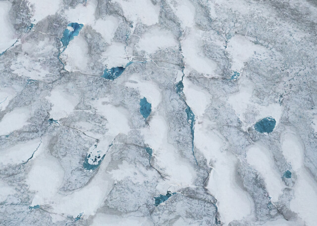 Textures of the Bagley Icefield - Alaska