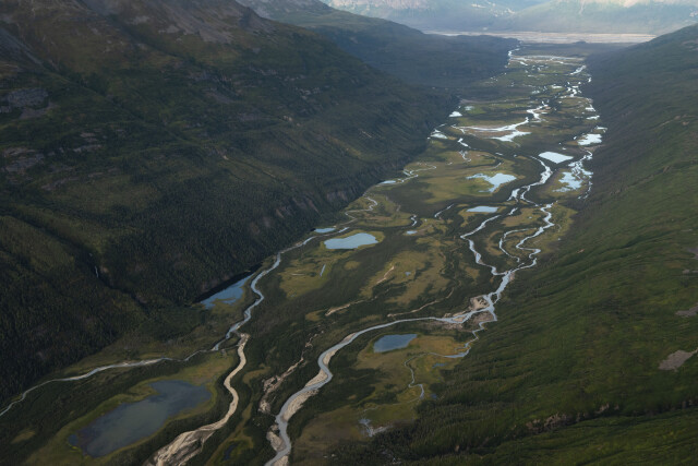 Glacial carved valley - Alaska