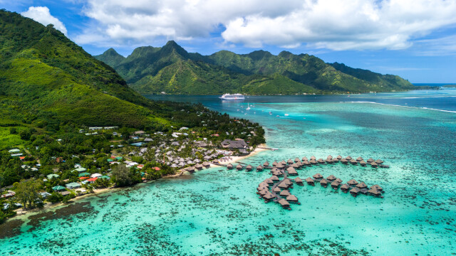 Floating in Tahiti