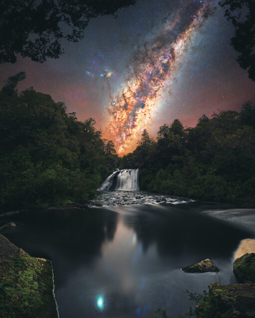Aniwaniwa Falls Milky Way