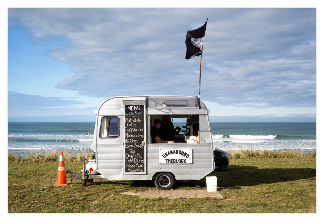 Caravan, Katiki Beach,North Otago