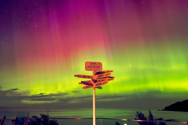 Aurora Australis in Bluff