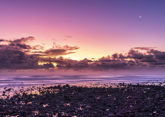 Purple skies