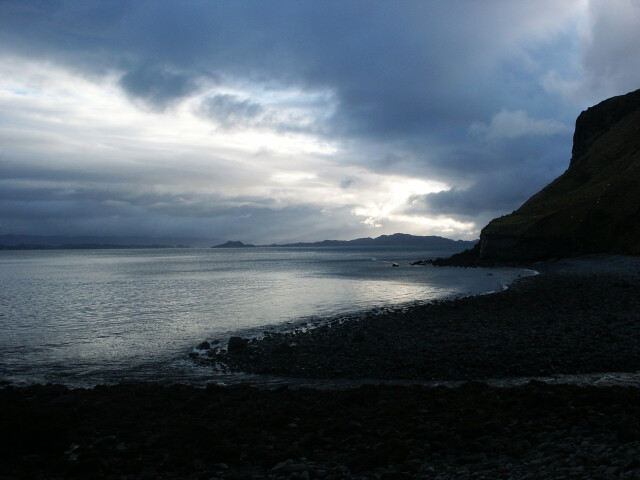 Scotland sunset on Skye, Scotland, Uk