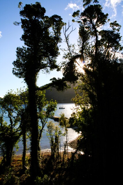 No Road Inn in Endeavour Inlet, Marlborough Sounds, Picton, New Zealand