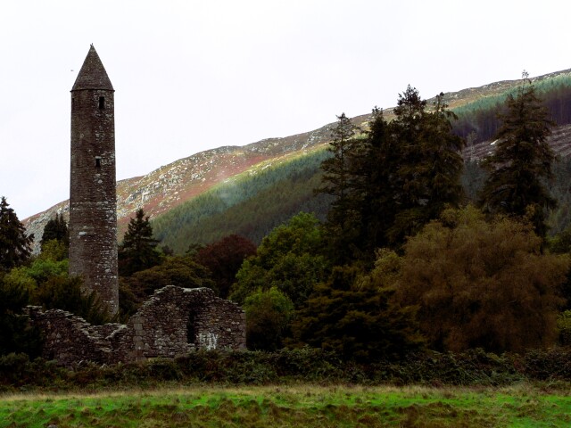 Monastic settlement of Glendalough, County Wicklow, Ireland.