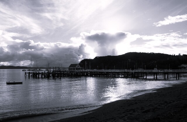 Russell Wharf, Russell, Bay of Islands, New Zealand