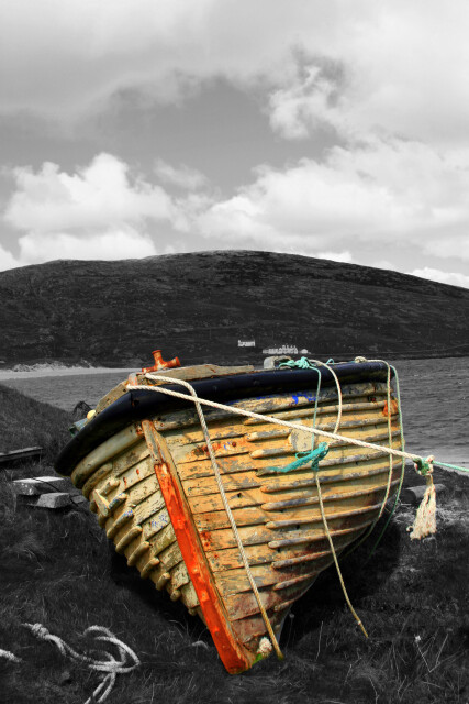 Barra Boat Portrait, Barra Island, Outer Hebrides, Scotland. 