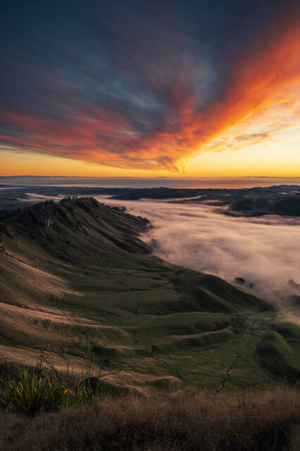 Te Mata Peak Sunrise Fire