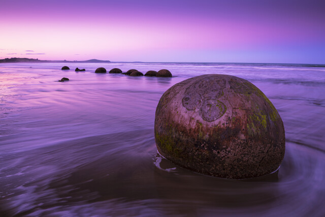 Moeraki Boulders Dusk