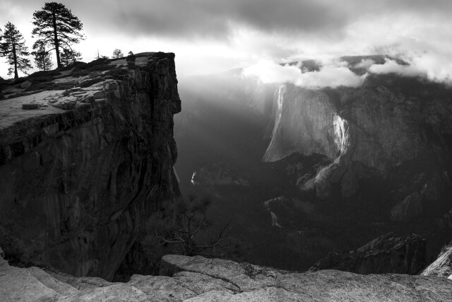 Yosemite Ansel Adams Inspired 2 - Taft Point Last Light