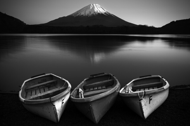 Lake Shoji Mt Fuji Row Boats