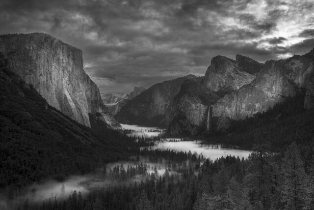Yosemite Ansel Adams Inspired 1 - Tunnel View Morning Mist